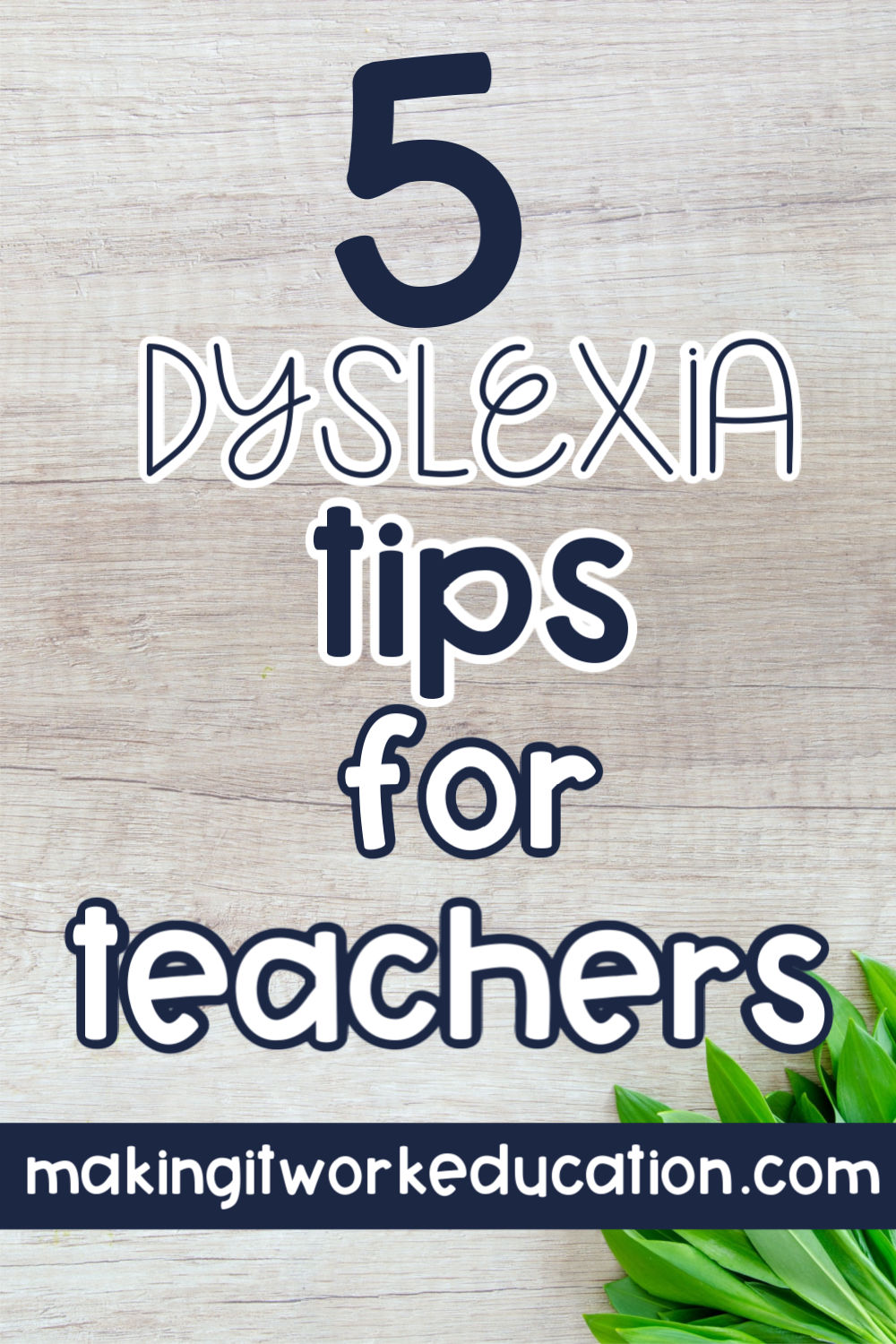 5 Dyslexia Tips for Teachers - Making It Work Education